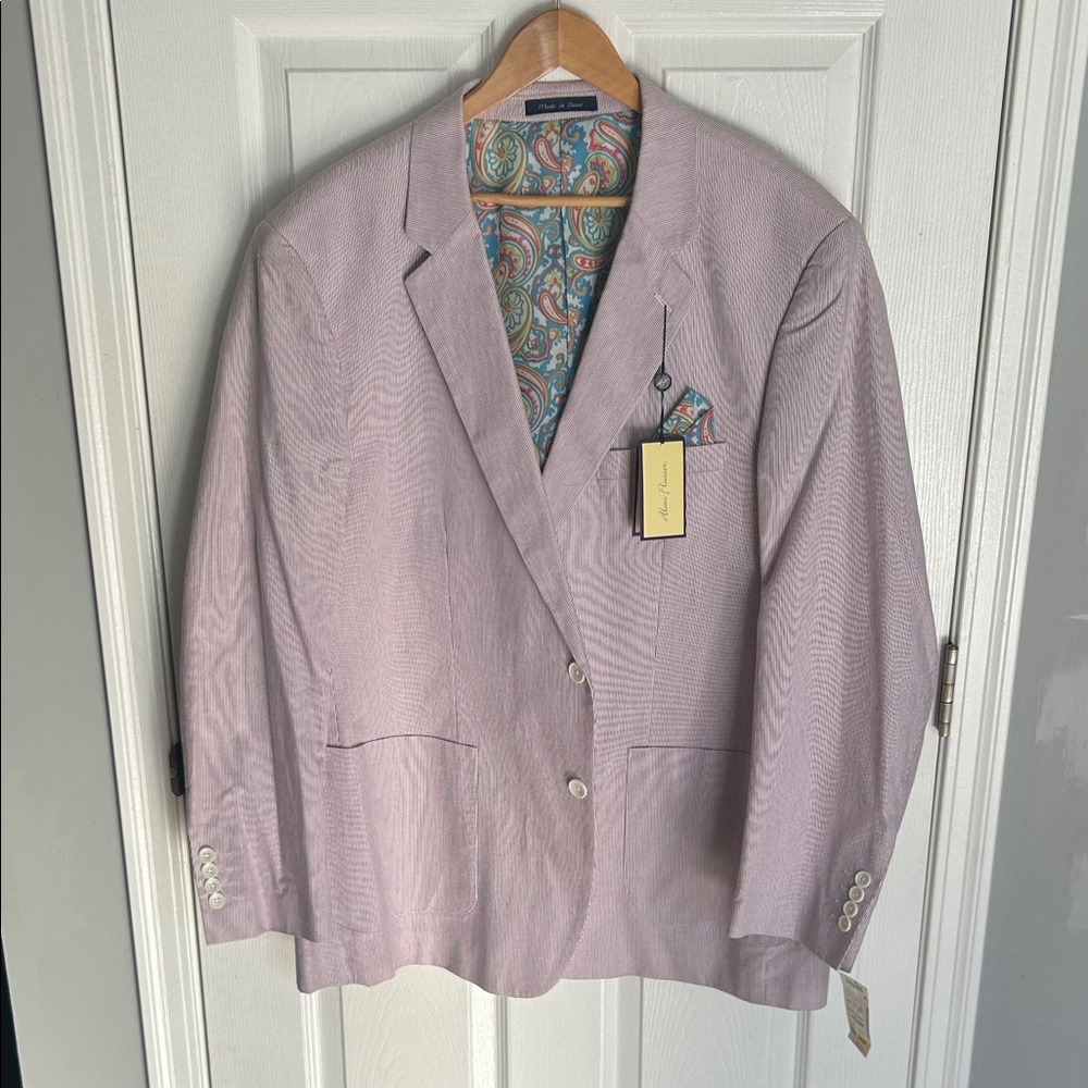 Alan Flusser Lavender Blazer with Paisley Lining